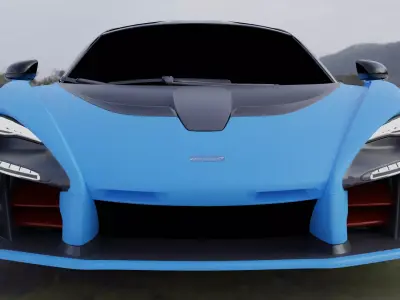 mcleran senna Low-poly 3D model