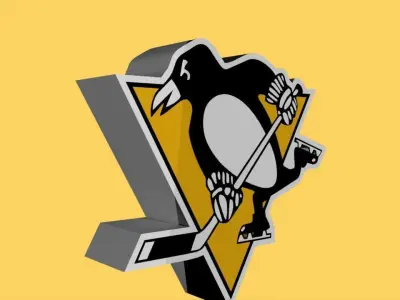 Pittsburgh Penguins Team Logo 3D model