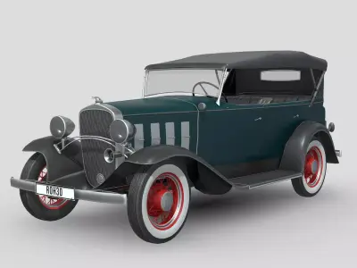 Chevrolet Confederate 1932 Low-poly 3D model