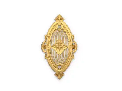 Classic carved decor ornament 353 3D model