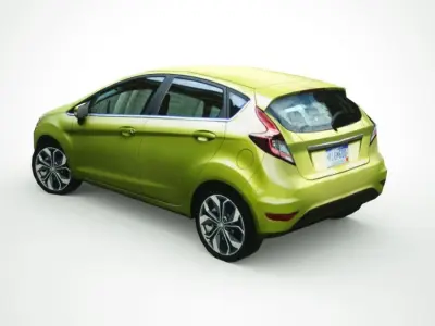 Generic Small City car v1 Low-poly 3D model