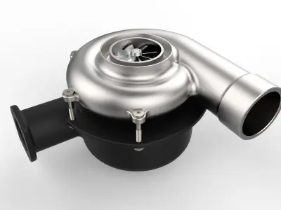 Turbocharger 3D model