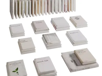 Book Set 01-Coffee Table Books 3D model