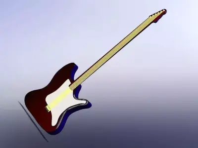 Electic guitar Free 3D model
