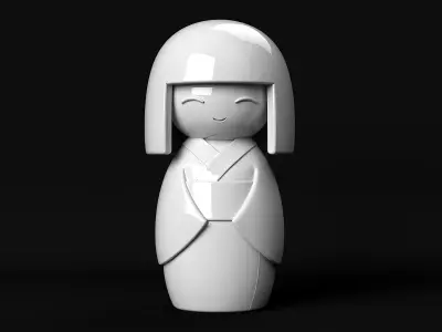 Kokeshi 3D print model