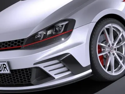 Volkswagen Golf GTI Clubsport S 2017 3D model