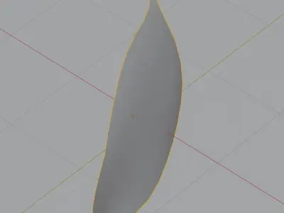 Mango Leaf - Single Realistic Game Ready and HQ Low Poly Low-poly 3D model