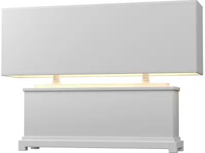 Contemporary Aged Nightstand Table Lamp in European Loft Style 3D model