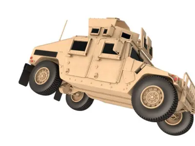 Humvee M1151 Enhanced Armament  3D model