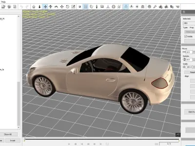 MERCEDES - 3DS - FBX - OBJ - iProp - ICLONE 7 3D model 3D model
