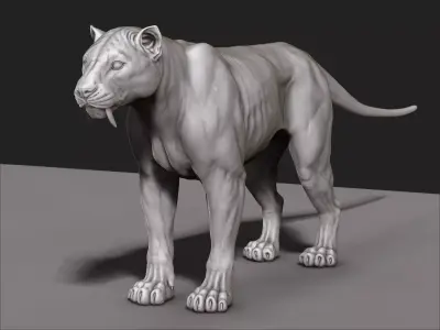 Lion 3D Model  Low-poly 3D model