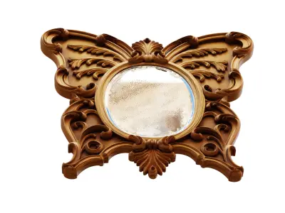 carved frame mirror cnc and 3d printing02 3D print model