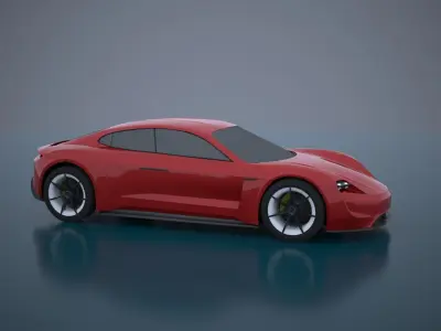 Porsche Mission E -Taycan 2019 3D model
