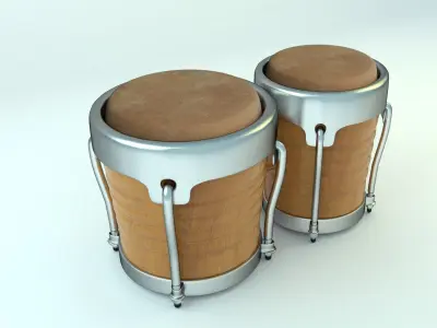 Bongo Drums 3D model