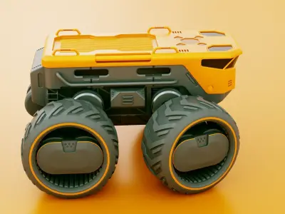 CARGO TRUCK X-50  Rigged 3D model