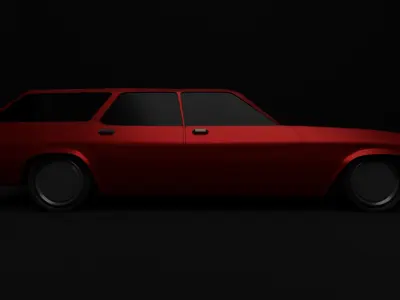 Highpoly Holdens minimalist restmod 3D model