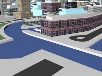 Beijing Birds Nest Urban highrise building building ancillary 3D model
