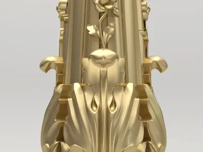 Carved Column 3D model get
