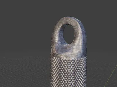 Simple gym handle fully printable 3D print model