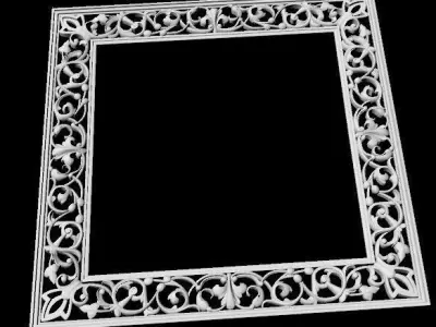 carved mirror 3D model get