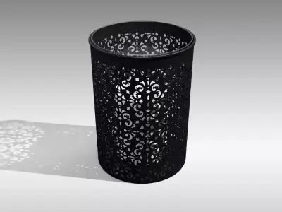 Metal Lantern 05 Low-poly 3D model
