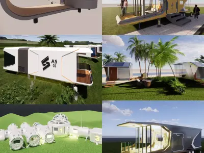 capsule room -A3 3D model