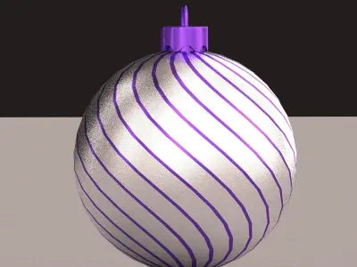 christmas ball 3D model 2