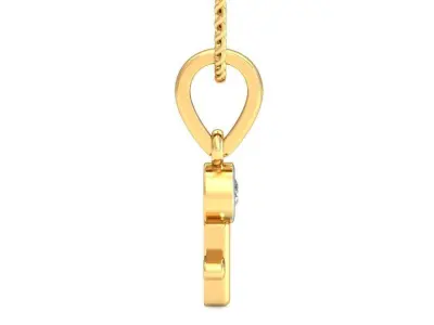 Solitaire Women Pendant 3dm STL OBJ FBX Renders Details 3D print model 52
