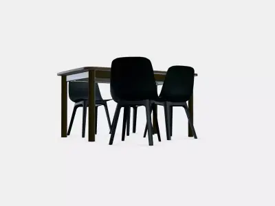 STRANDTORP - ODGER Table and 4 chairs 3D model