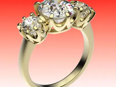 Ring Three Corona 3D print model