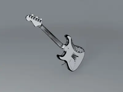 Warren DeMartini guitar Free 3D model