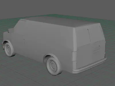 Chevrolet Astro 1995 Low-poly 3D model