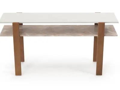 Marble Console Low-poly 3D model