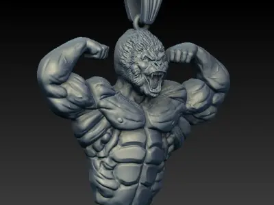 King Kong Pendant  3D model