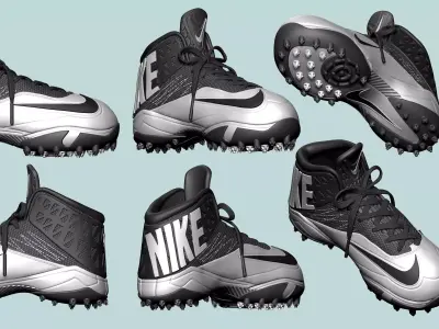 Nike Zoom Code Elite Destroyer Football Cleats  3D print model