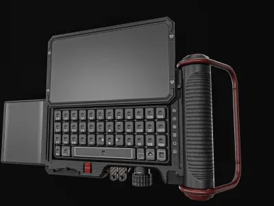 Sci fi Device Gps Scanner Low-poly 3D model