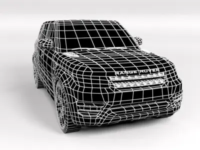 RANGE ROVER SPORT 2014 LOWPOLY Low-poly 3D model