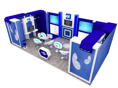 Booth Exhibition Stand a591b 3D model