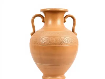 Terracotta Amphora model pack Low-poly 3D model