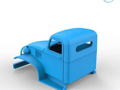 GMC CCKW 352 Cabin 3D print model