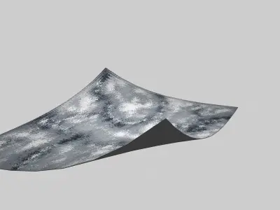 Carpet painting of clouds Free 3D model