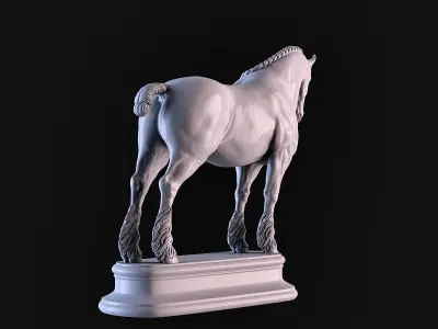 Shire Horse 3D print model