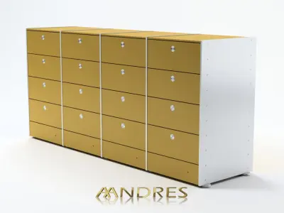 Luxury Shelf System 3D model