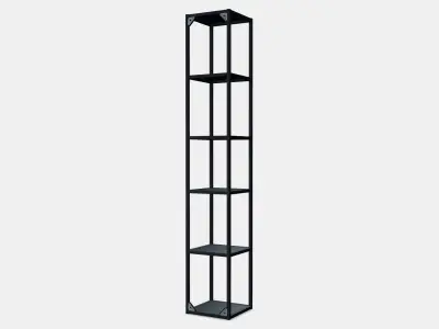 ENHET High fr w shelves 2 3D model