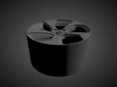 Volkswagen Golf 7 GTi OEM scalable and printable rims 3D print model