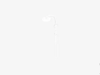 Shower - Twin - Luxury - Vivid Low-poly 3D model