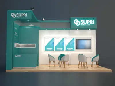 EXHIBITION STAND ARY 18 sqm 3D model