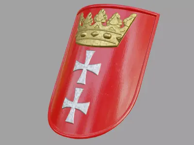 Gdansk Coat of Arms 3D model