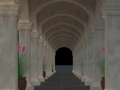 Classic Arch Low-poly 3D model