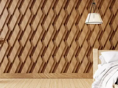 Wall wood V21for your interior wall wood  3D model